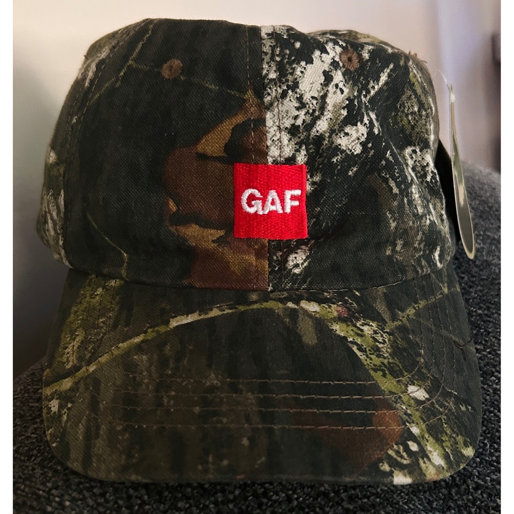 Port Authority Hat Mossy Oak Cotton OSFM Camo NEW Gorpcore GAF Box Logo Cap